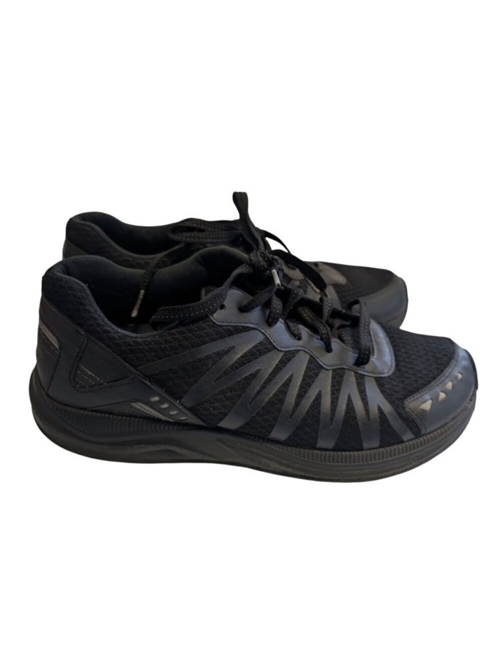 SAS Mens Size 9 EE Wide Black Mission 1 Sneakers Vibram Dad Shoes